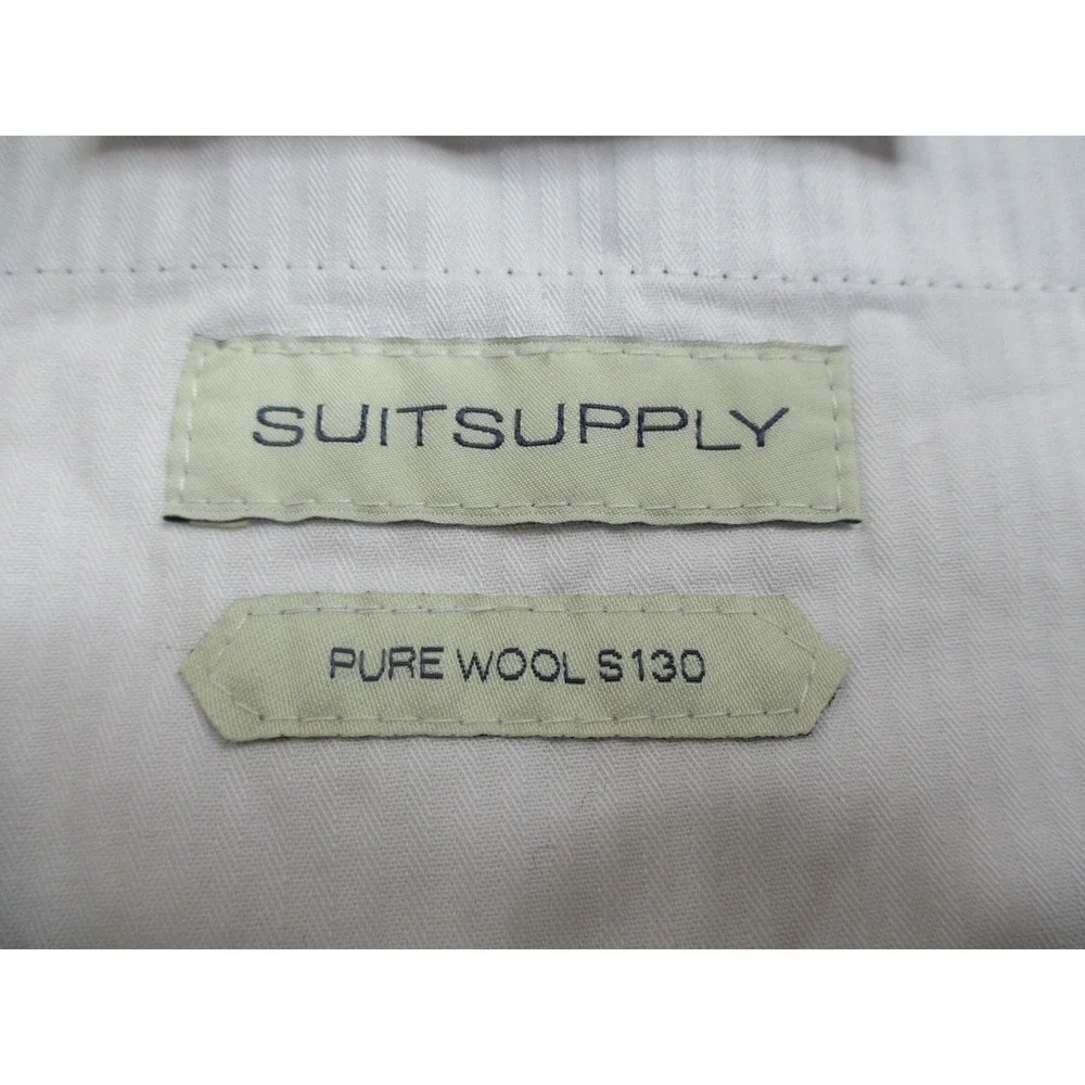 Suitsupply Brescia Pants Mens 32 Wool S130 Flat Front Dress Trousers Classic